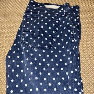 AG Polka Dot Stretchy Jeans